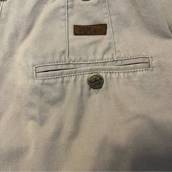 Woolrich Tan Trousers Sz 8 with Plaid Cuffs and plaid lining. - Picture 10 of 14